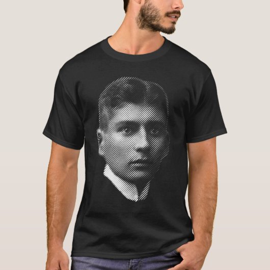 T-shirt Un portrait d'auteur Franz Kafka (Devant)