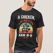 T-shirt Un Poulet Un Cochon (Devant)
