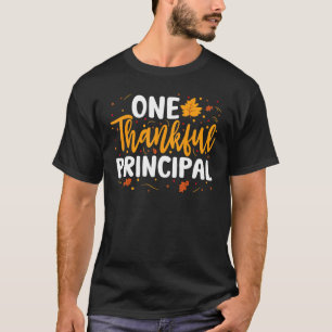 T-shirt Un Principal Remercié Automne Thanksgiving Co