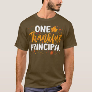 T-shirt Un Principal Remercié Automne Thanksgiving Co