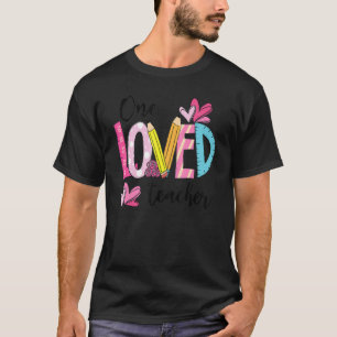 T-shirt Un professeur aimé Valentine's Day Mens Femmes