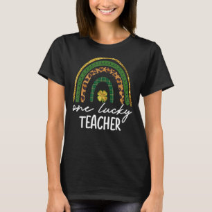T-shirt Un Professeur chanceux Irlandais Rainbow St Patric