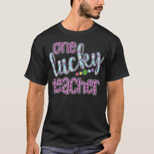 T-shirt Un Professeur chanceux Joyeux Jour de Pâques 1