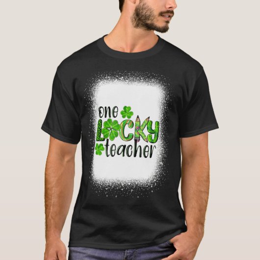 T-shirt Un Professeur Chanceux St Patrick S Day Kindergart (Devant)