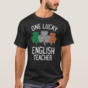 T-shirt Un professeur d'anglais chanceux St Patrick's Day 