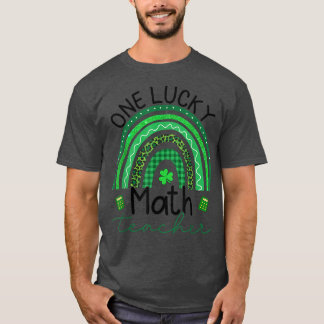 T-shirt Un professeur de mathématiques chanceux Ra enseign