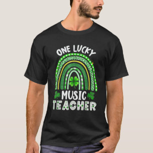 T-shirt Un Professeur De Musique Heureux Rainbow St Patric