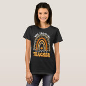 T-shirt Un professeur de sciences Merci Rainbow Leopard Me (Devant entier)