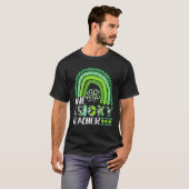 T-shirt Un Professeur Heureux Rainbow St Patrick’S Day App (Devant entier)