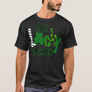 T-shirt Un Professeur Lucky Green Plaid Shamrock St Patric