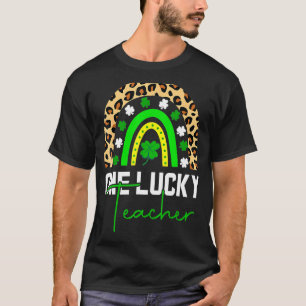 T-shirt Un Professeur Lucky Kinder Rainbow Leopard St Patr