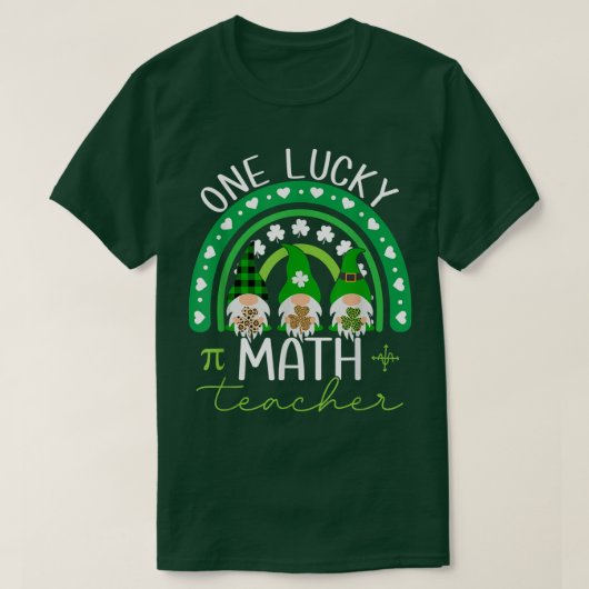 T-shirt Un Professeur Lucky Math Gnomes St (Design devant)