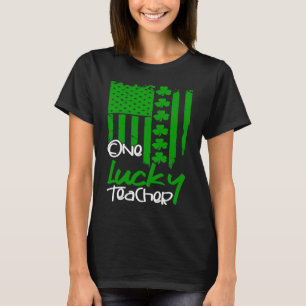 T-shirt Un Professeur Lucky Nous Drapeau Leprechaun Patric