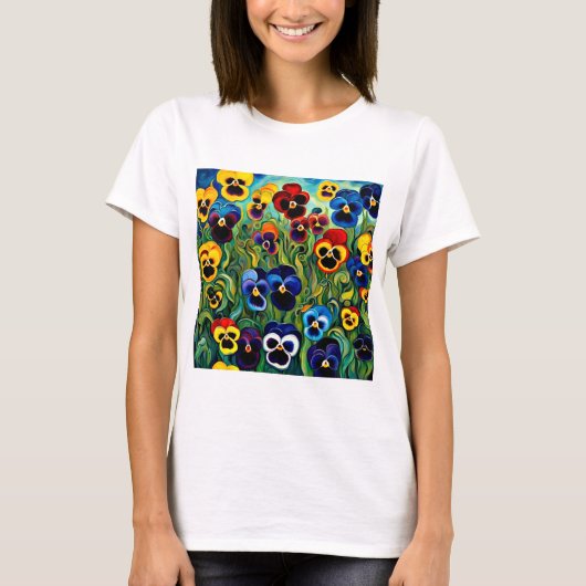 T-shirt Un public de panneaux (Devant)