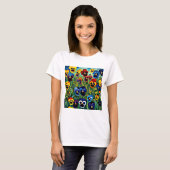 T-shirt Un public de panneaux (Devant entier)