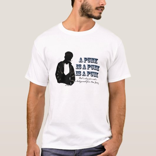 T-shirt Un punk est un punk (Devant)