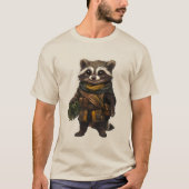 T-shirt Un Racoon Rastique (Devant)