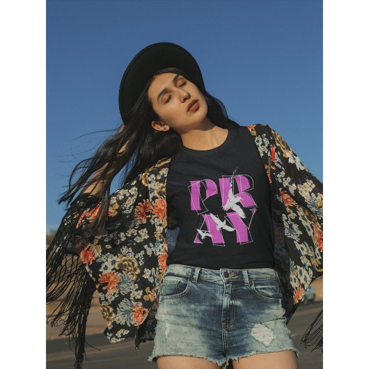 T-shirt Un rappel simple priez pour la foi chrétienne