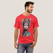 T-shirt Un regard royal une belle reine indienne ancienne (Devant entier)