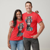 T-shirt Un regard royal une belle reine indienne ancienne (Unisexe)