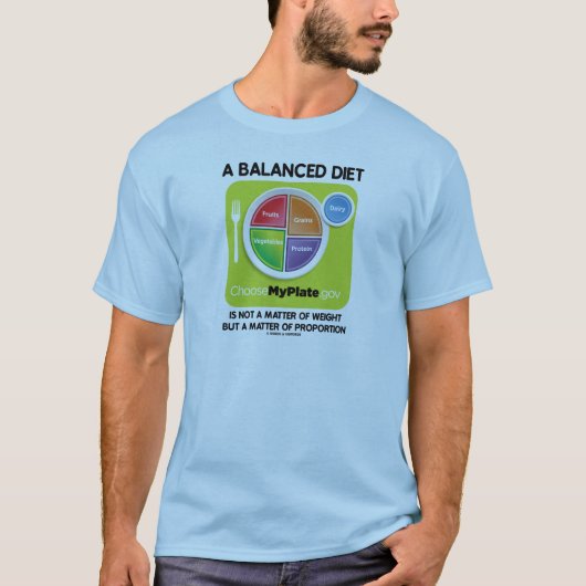 T-shirt Un Régime Équilibré N'Est Pas La Question Du Poids (Devant)