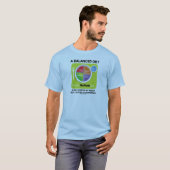 T-shirt Un Régime Équilibré N'Est Pas La Question Du Poids (Devant entier)