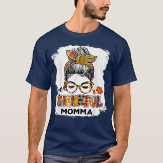 T-shirt Un Remerciant Momma Chute Costume Feuille Automne 