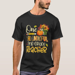 T-shirt Un remerciement de 2e année enseignant Citrouille 