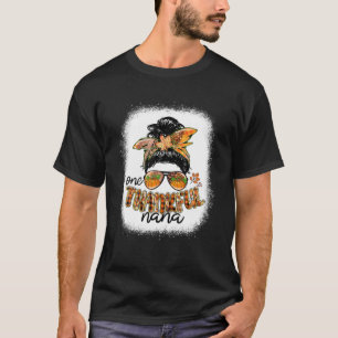 T-shirt Un Remerciement Nana Messy Bun Fall Thanksgiving C