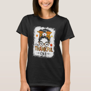 T-shirt Un Remerciements Cna Messy Bun Automne Automne Chu