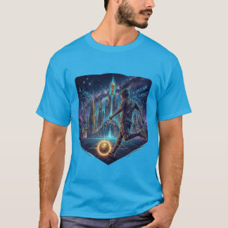 T-shirt Un Rêve La Poursuite Art de Football Cyberpunk