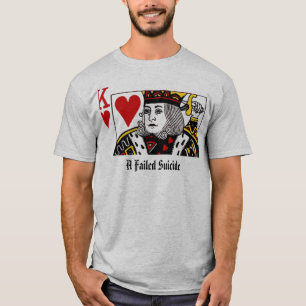 T-shirt Un roi échoué de suicide de suicide
