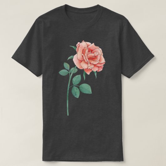 T-shirt Un Rose simple (Design devant)