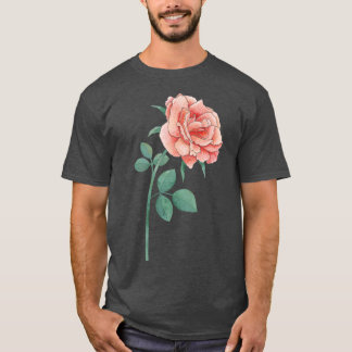 T-shirt Un Rose simple