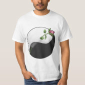 T-shirt Un Rose yin yang (Devant)