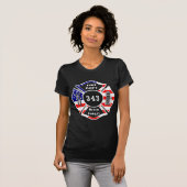 T-shirt Un sapeur-pompier 9/11 n'oublient jamais 343 (Devant entier)
