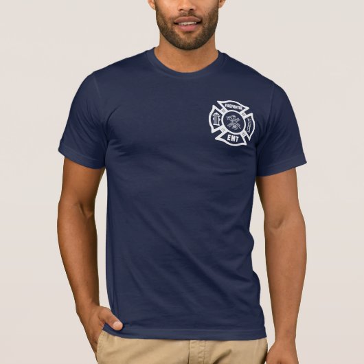 T-shirt Un sapeur-pompier EMT (Devant)