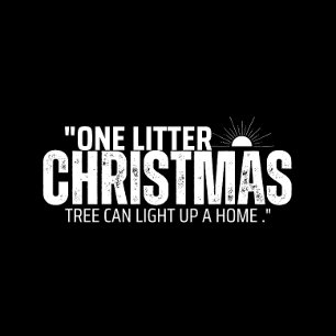 T-shirt Un sapin de Noël peut éclairer une maison