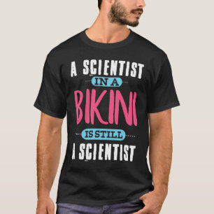 T-shirt Un Scientifique Dans Une Fête De Piscine De Bikini