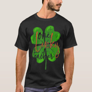 T-shirt Un Shamrock chanceux enseignant St Patricku2019s D