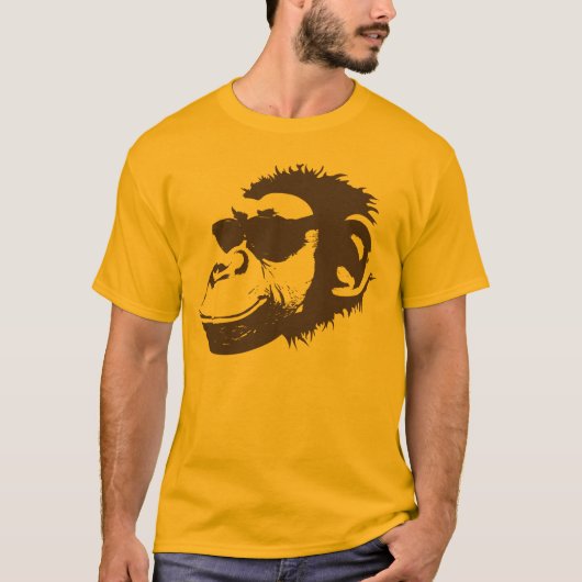 T-shirt Un singe Cool (Devant)