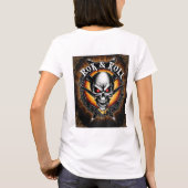 T-shirt Un "Skull" Rock And Roll Band (Dos)