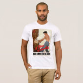 T-shirt Un souffle sur l'Axe ~ Plus de bois pour l'armée (Devant entier)