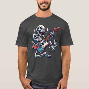 T-shirt Un squelette en train de sonner