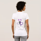 T-shirt Un stéthoscope de RN (Dos entier)