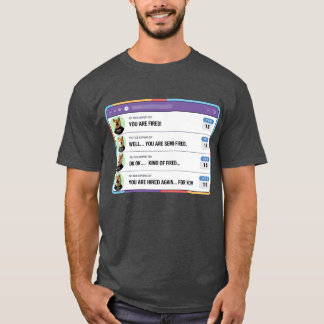 T-shirt Un stupide patron qui tire sur des gens par erreur