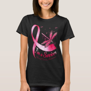 T-shirt Un survivant Dragonfly Sensibilisation au cancer d