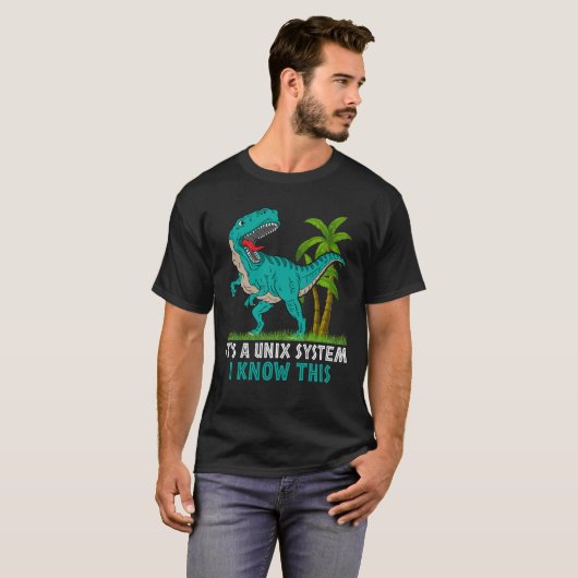 T-shirt  Un Système Unix Que Je Connais  (Devant entier)