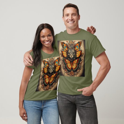 T-shirt Un tatouage de rat papillon symbolisant des T-shir (Unisexe)