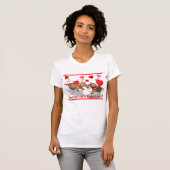 T-shirt Un tee - shirt d'amour de chiot (Devant entier)